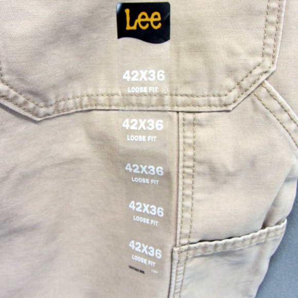 LEE Carpenter Straight Leg Pants. 2 Pair one NWT and one NWOT. Size 42 x 36. - Picture 9 of 12